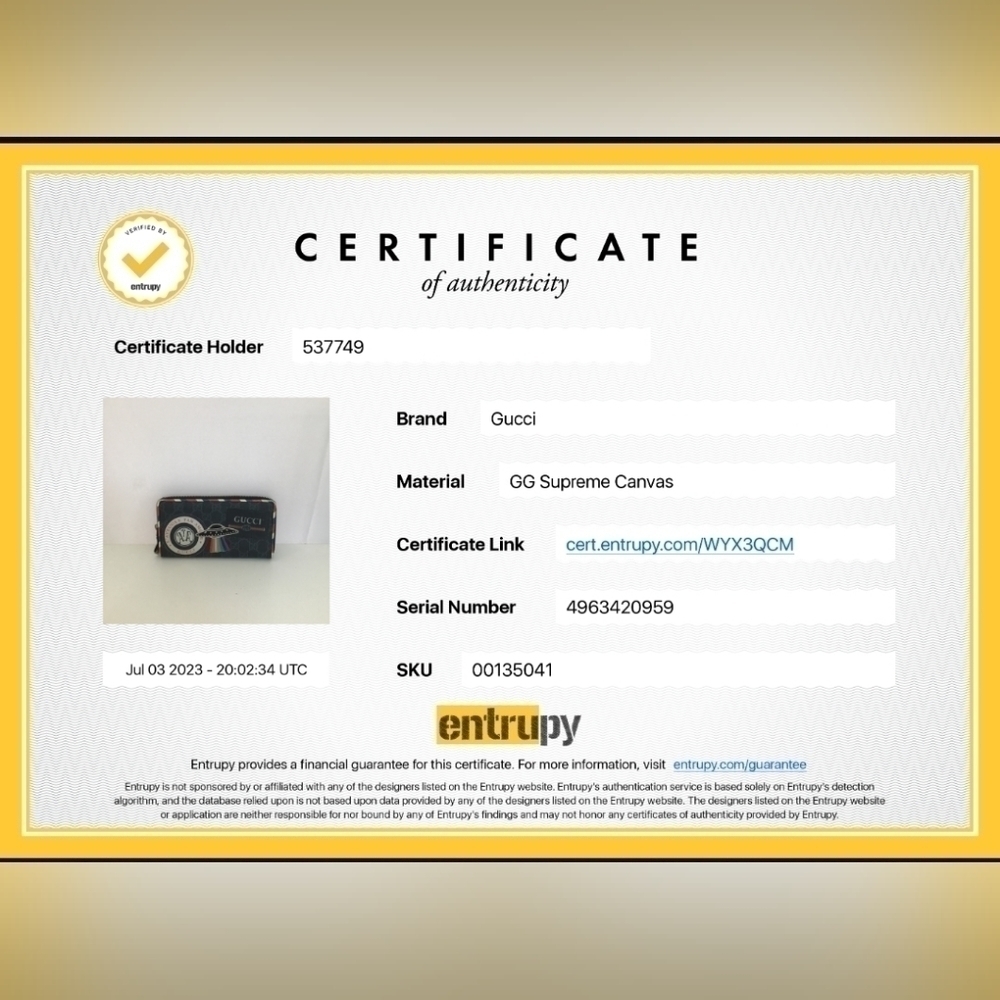 Authentic Gucci GG Supreme - Picture 10 of 10